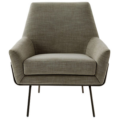 west elm Lucas Wire Base Chair, Linen Weave west elm Lucas Wire Base Chair, Linen Weave